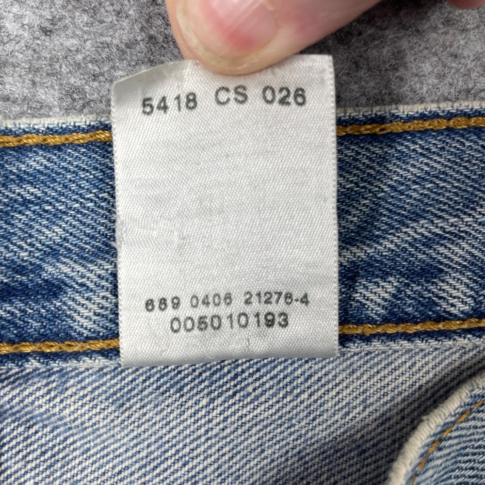 VTG Levis 501 Jeans Mens 36x32 Light Wash Thrashed Distressed Straight Leg Y2K - Picture 9 of 10
